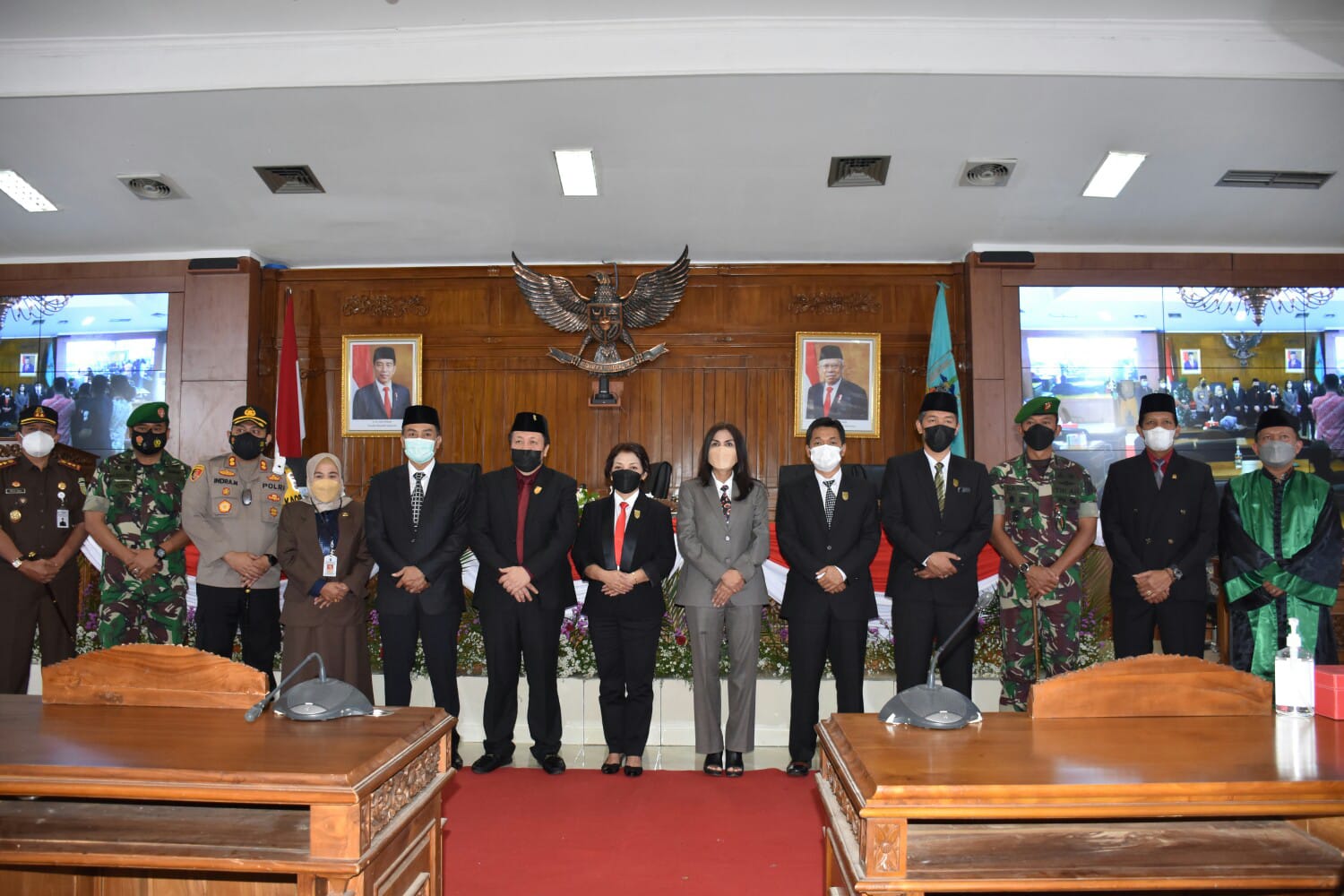 Danrem 073/Makutarama Hadiri Rapat Paripurna Istimewa DPRD Kota Salatiga